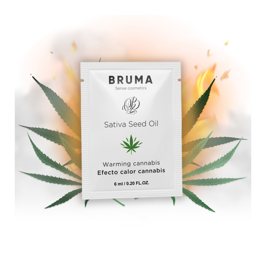 BRUMA - SATIVA SEED OIL SLIDING GEL AQUECEDOR SABOR CANNABIS 6 ML